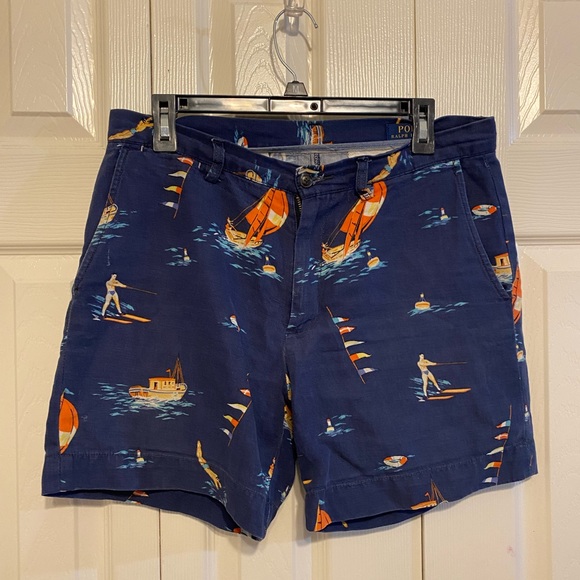 Polo Ralph Lauren Shorts Mens Size 31 Blue Navy - Picture 3 of 7